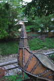 Life-size Welded Steel Peacock Sculpture