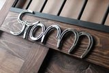Personalized Horse Shoe Stall Plate
