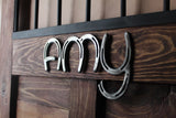 Personalized Horse Shoe Stall Plate
