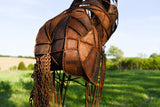 Life-size Welded Steel Rearing Horse Sculpture
